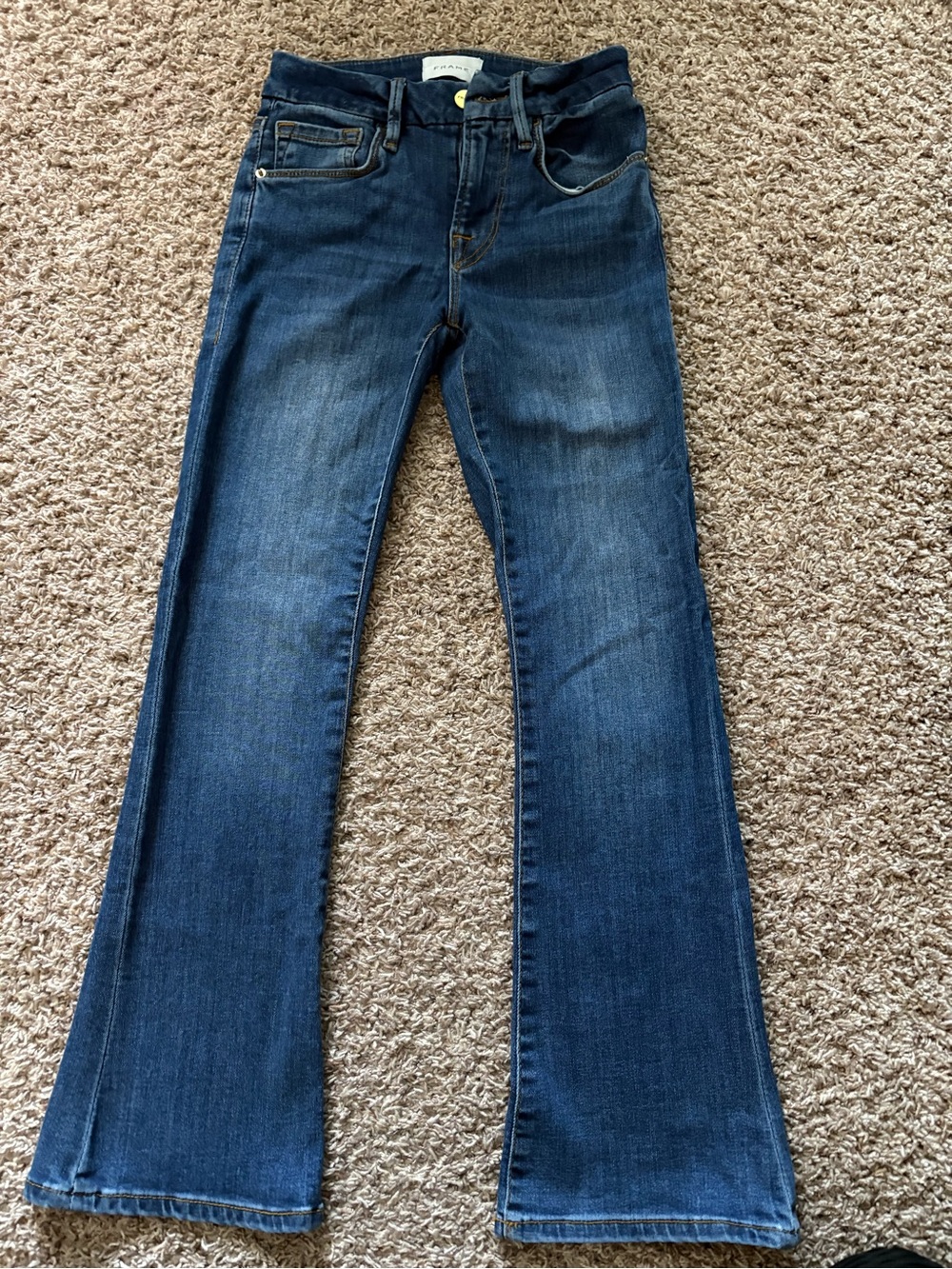Frame Denim Dark Blue Flare Jeans